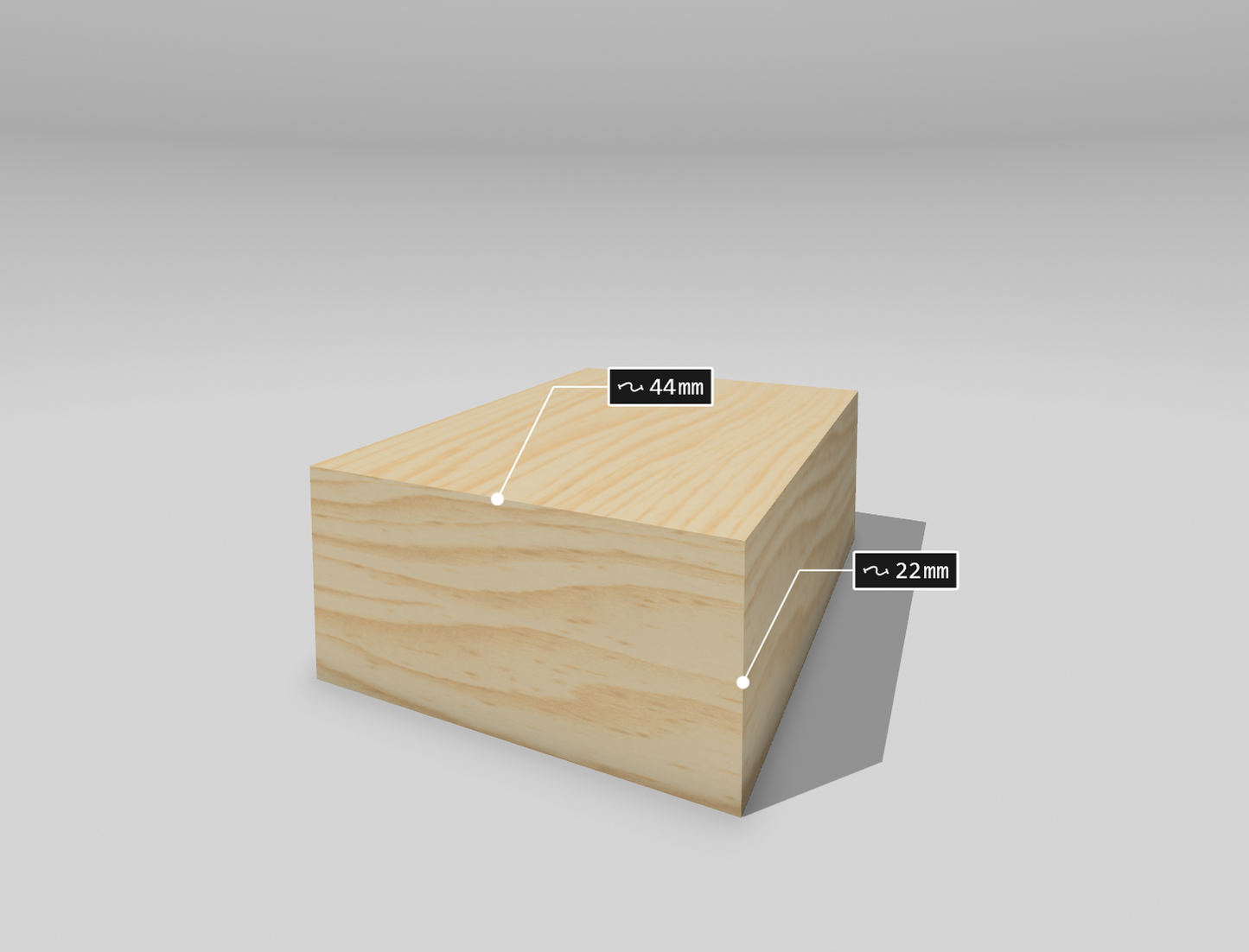 Pine PAR size: 22x44mm