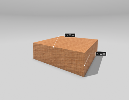 Hardwood PAR size: 22x69mm