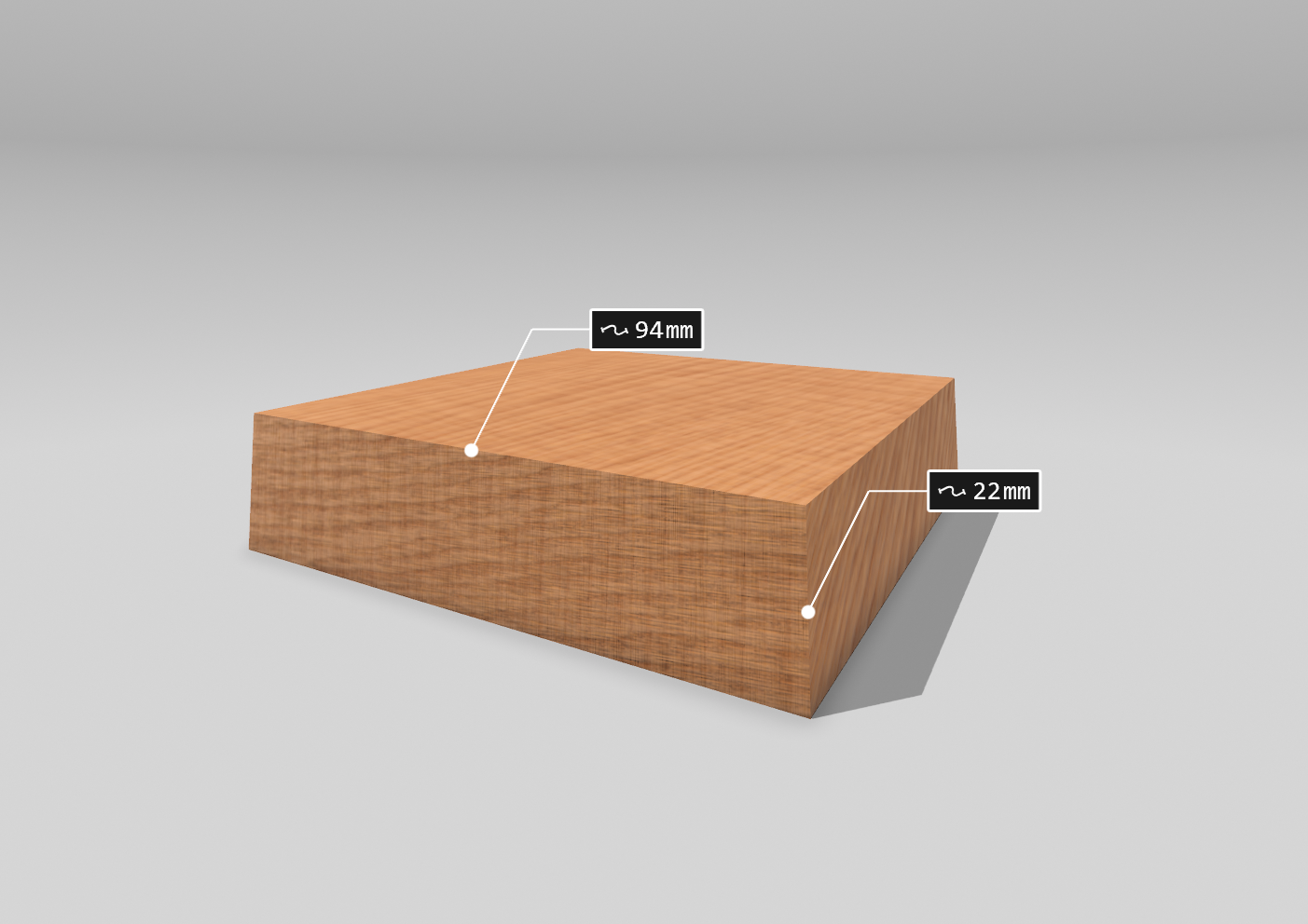 Hardwood PAR size: 22x94mm