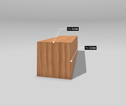 Hardwood PAR size: 32x32mm