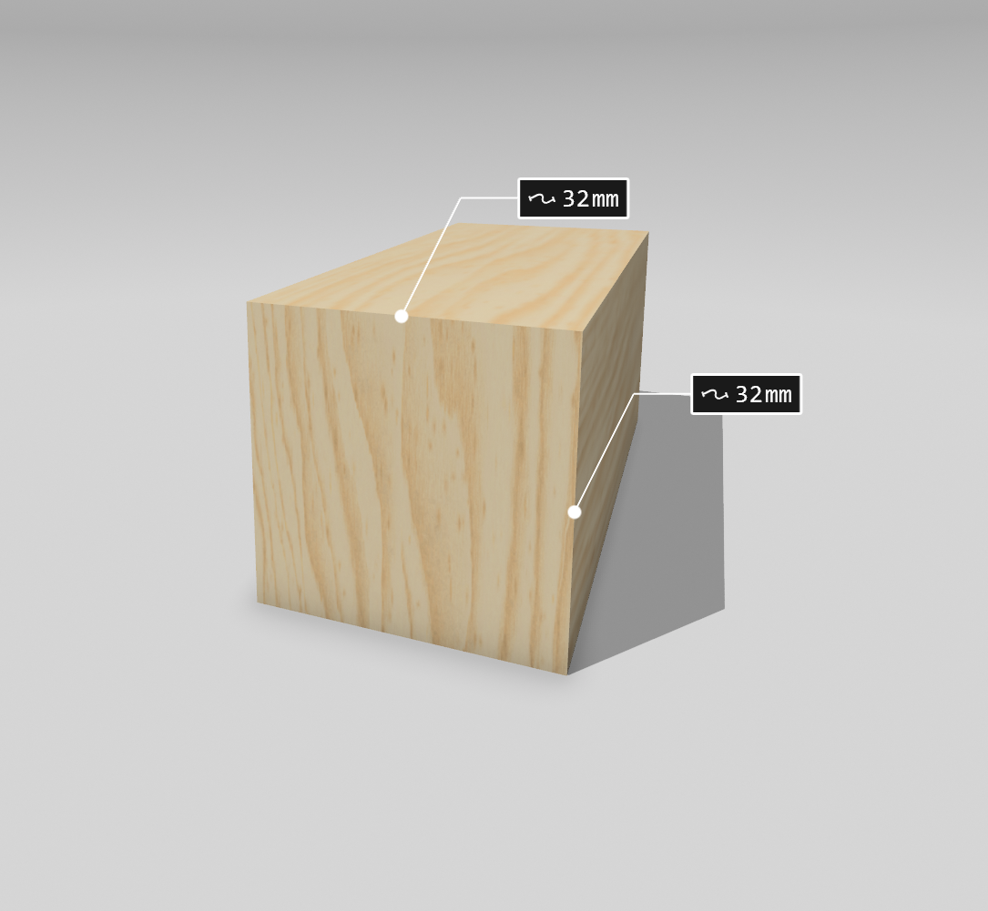 Pine PAR size: 32x32mm