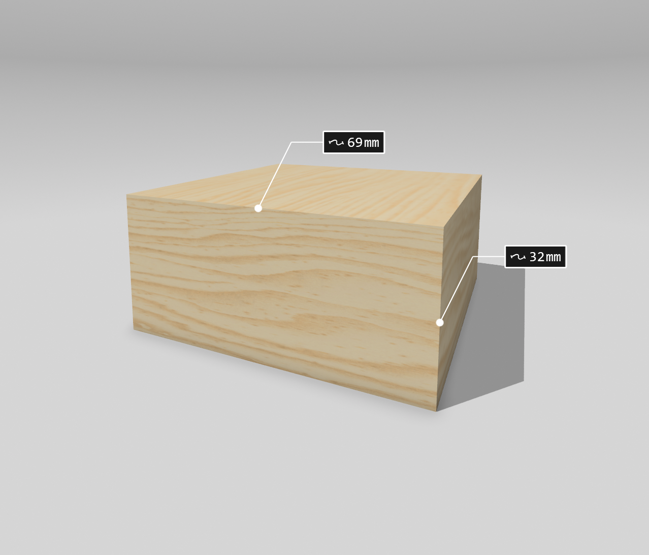 Pine PAR size: 32x69mm