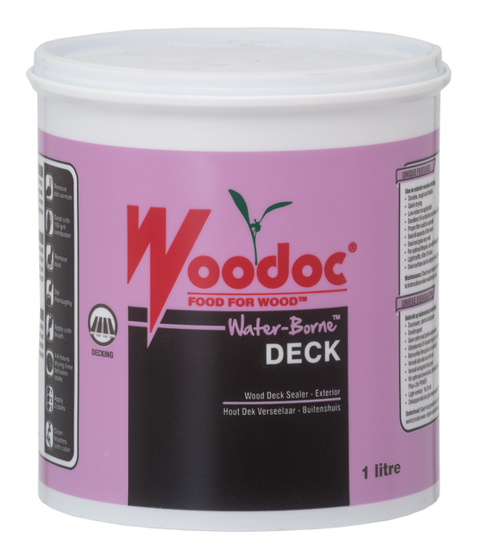 Woodoc Water-Borne DECK 1l low gloss clear Exterior